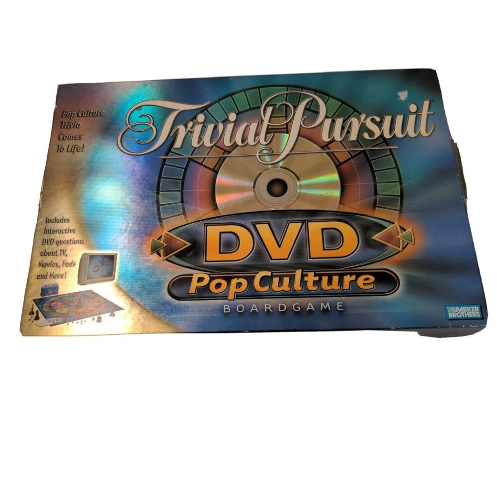 Parker Brothers Trivial Pursuit DVD Pop‎ Culture Family Board Game Complete 2003